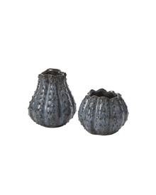  Navy Pumpkin Bud Vases - 2 Sizes Available