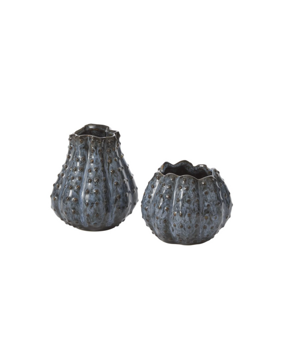 Navy Pumpkin Bud Vases - 2 Sizes Available