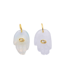  Gemstone Hamsa Charm