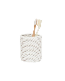  White Brush Holder