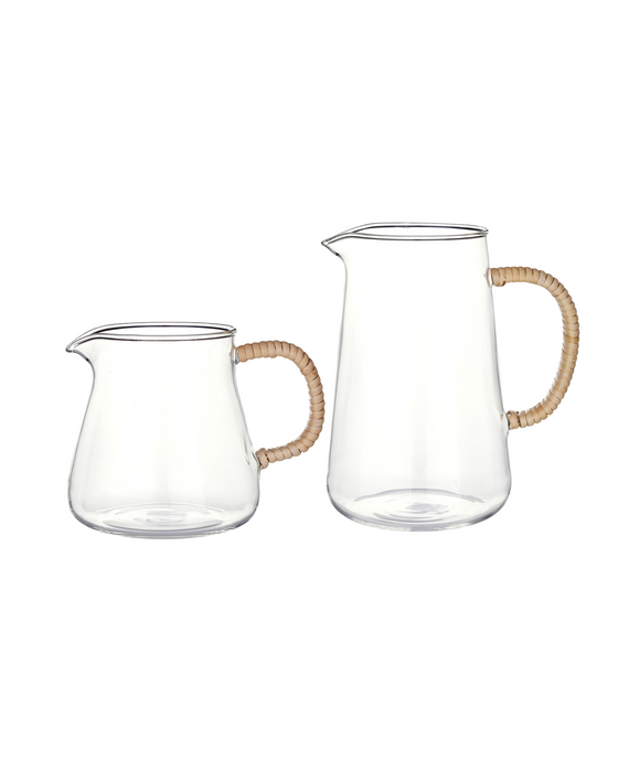 Rattan Wrapped Pitcher - 2 Sizes Available