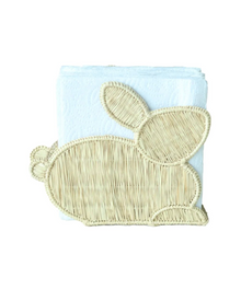  Rattan Bunny Napkin Holder