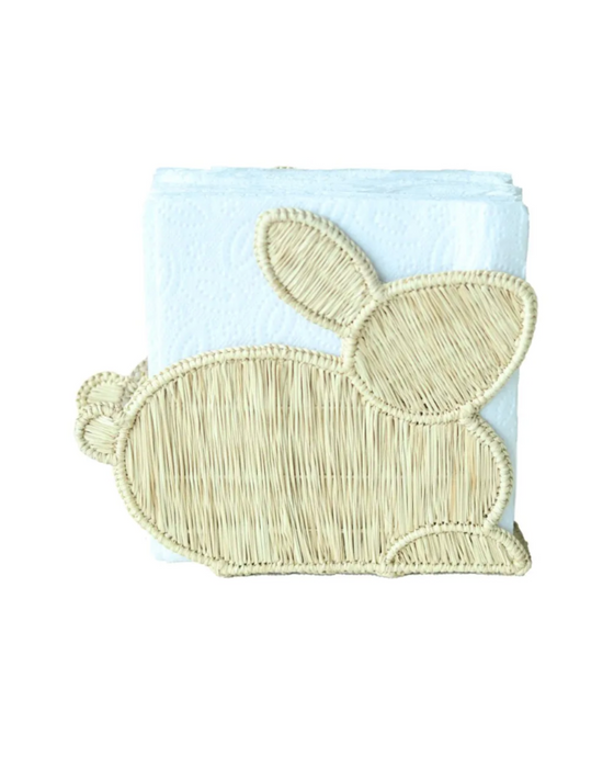 Rattan Bunny Napkin Holder