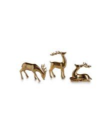  Mini Gold Reindeer - 3 Styles Available