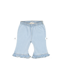  Ruffle Elastic Waist Jeans - Baby