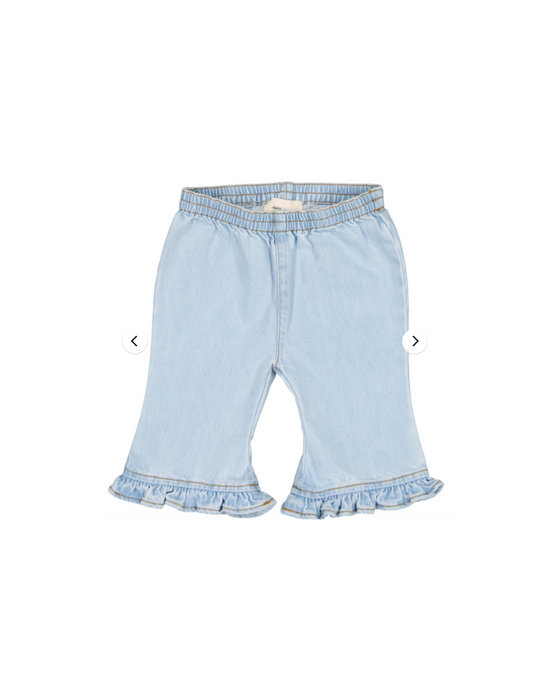 Ruffle Elastic Waist Jeans - Baby