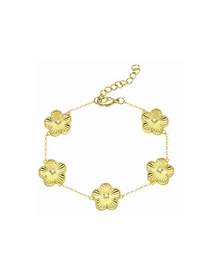  Gold Flower Bracelet