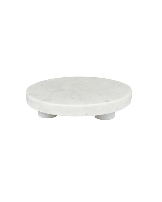 Marble Footed Tray - Round