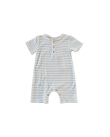  Terrycloth Romper - Stripe