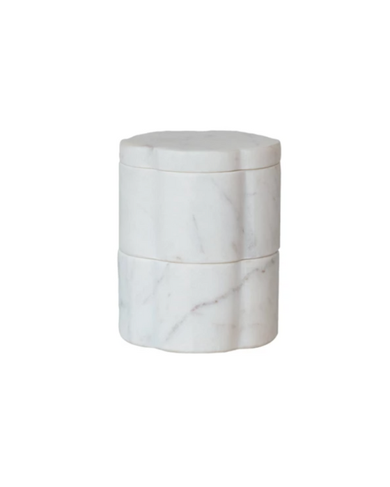 Stackable Marble Pinch Pots