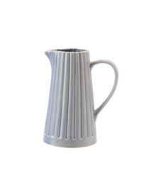  Blue Ribbed Pitcher