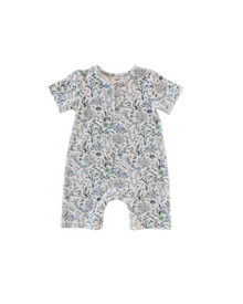  Terrycloth Romper - Coral Reef