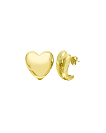  Small Puffy Heart Earrings