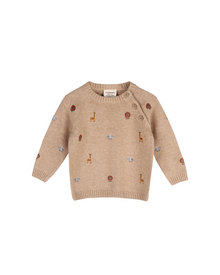  Safari Embroidered Sweater