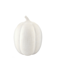  White Paper Mache Pumpkin - Large