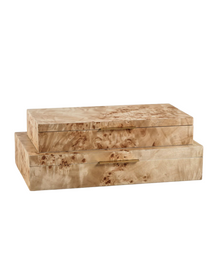  Burl Wood Boxes - 2 Sizes Available