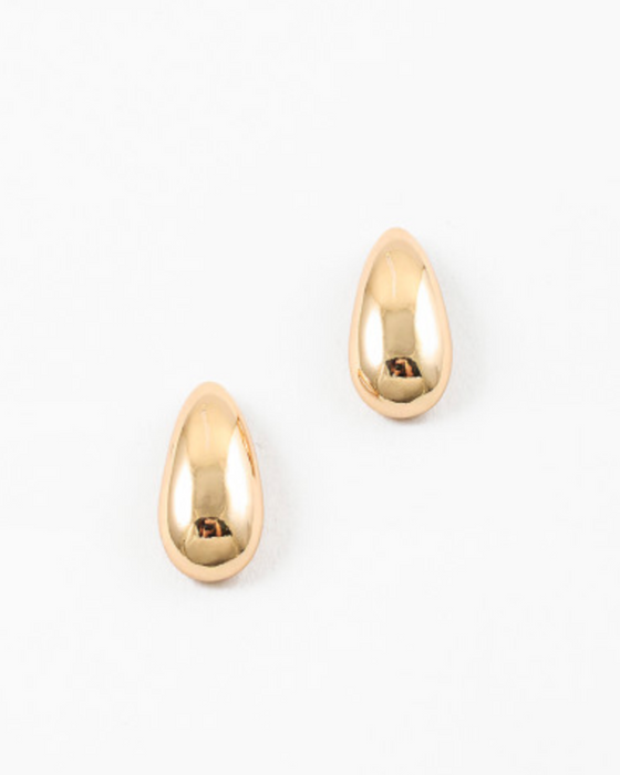 Teardrop Gold Earring
