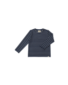  Brown + White Stripe L/S