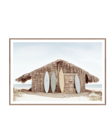  Palm Hut Framed Artwork