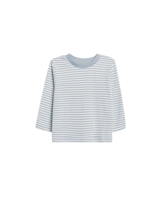 Light Blue + White Striped Tee