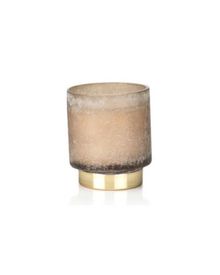  Autumn Frosted Glass Candle - Camel