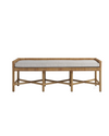 Carlsbad Rattan Bench