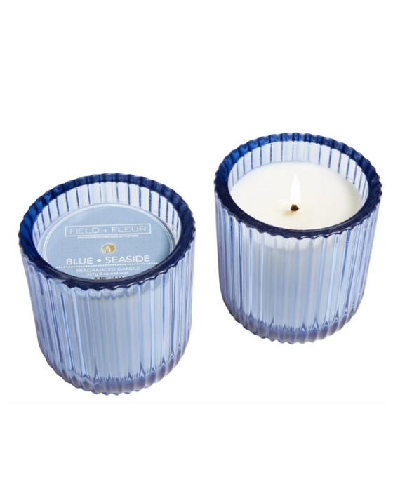 Blue Seaside Candle in Glass Jar