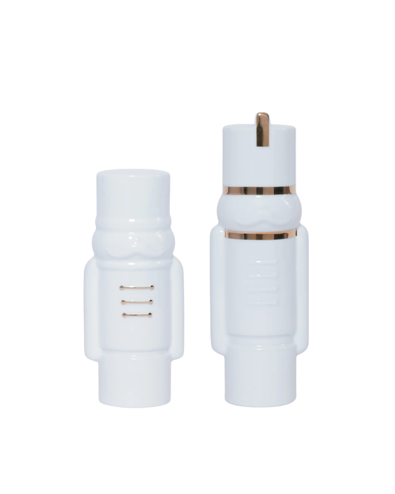 White Ceramic Nutcrackers - 2 Sizes Available