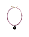 Charlotte Necklace - Light Amethyst/Black Hypersthene