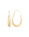 Gold Teardrop Hoop
