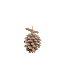  Velvet Taupe Pinecone Ornament