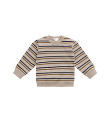  Striped Sweatshirt - Khaki/Navy