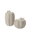 White Wash Ceramic Pumpkins - 2 Sizes Available