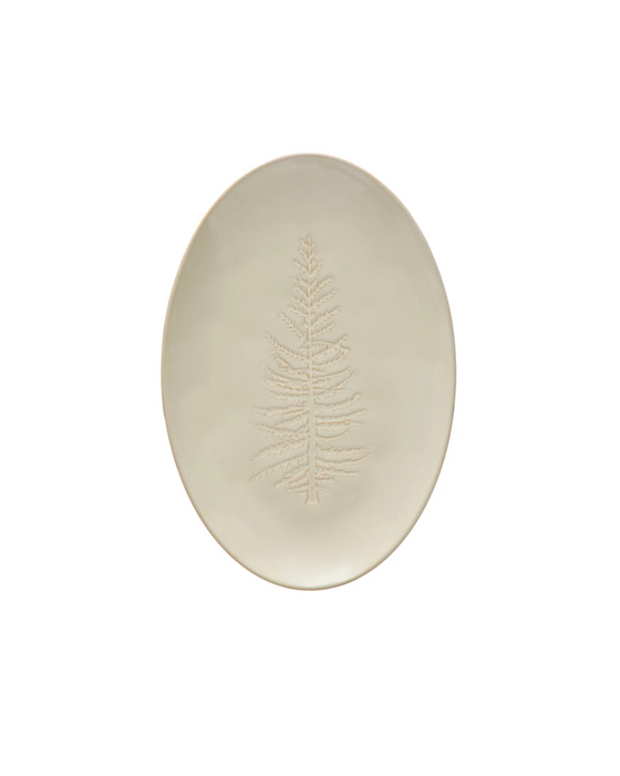 Stoneware Tree Platter