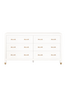 Veronica 6 Drawer Dresser - White