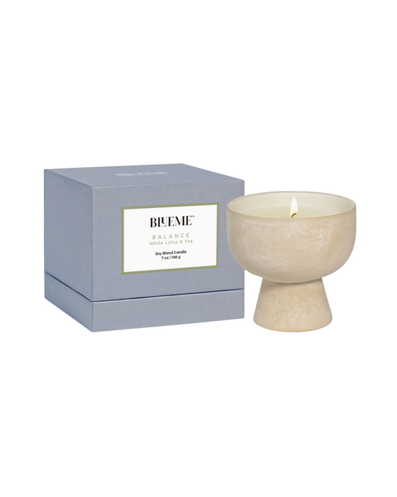 Ceramic Refillable Candle - White Lotus & Tea