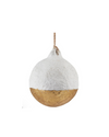 Gold Dipped Paper Mache Ornament