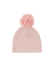  Newborn Pom Hat - Rosey Pink