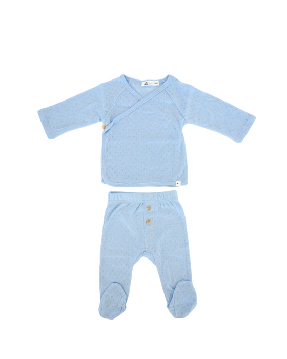 Baby Kimono Set - Sky Blue