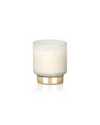 Autumn Frosted Glass Candle - Ivory