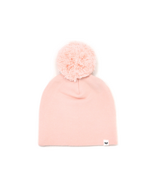  Newborn Pom Hat - Baby Pink