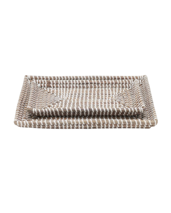 Alisa Rattan Trays - 2 Sizes Available