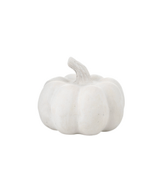  White Paper Mache Pumpkin - Small