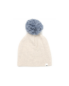  Newborn Pom Hat - Blue