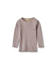  Dusty Purple Ribbed L/S Tee