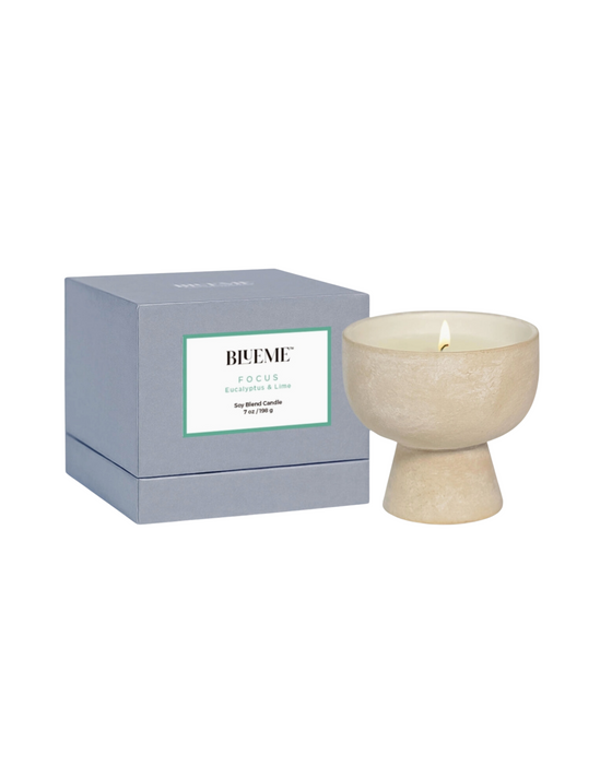 Ceramic Refillable Candle - Eucalyptus & Lime