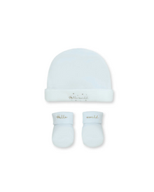  Hello World Hat + Bootie Set - 3 Colors Available