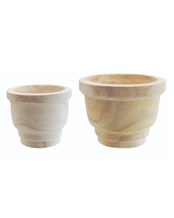 Stevie Wood Pots - 2 Sizes Available