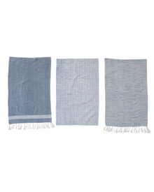  Cotton Blend Hand Towels - 3 Styles Available