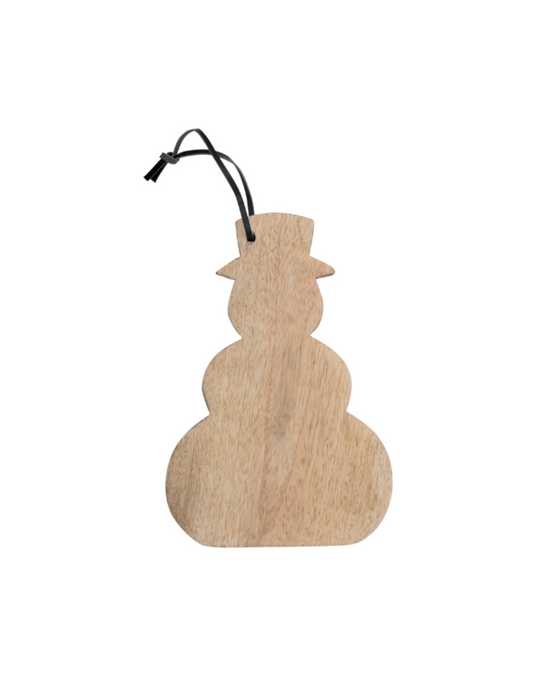 Snowman Cheese Board